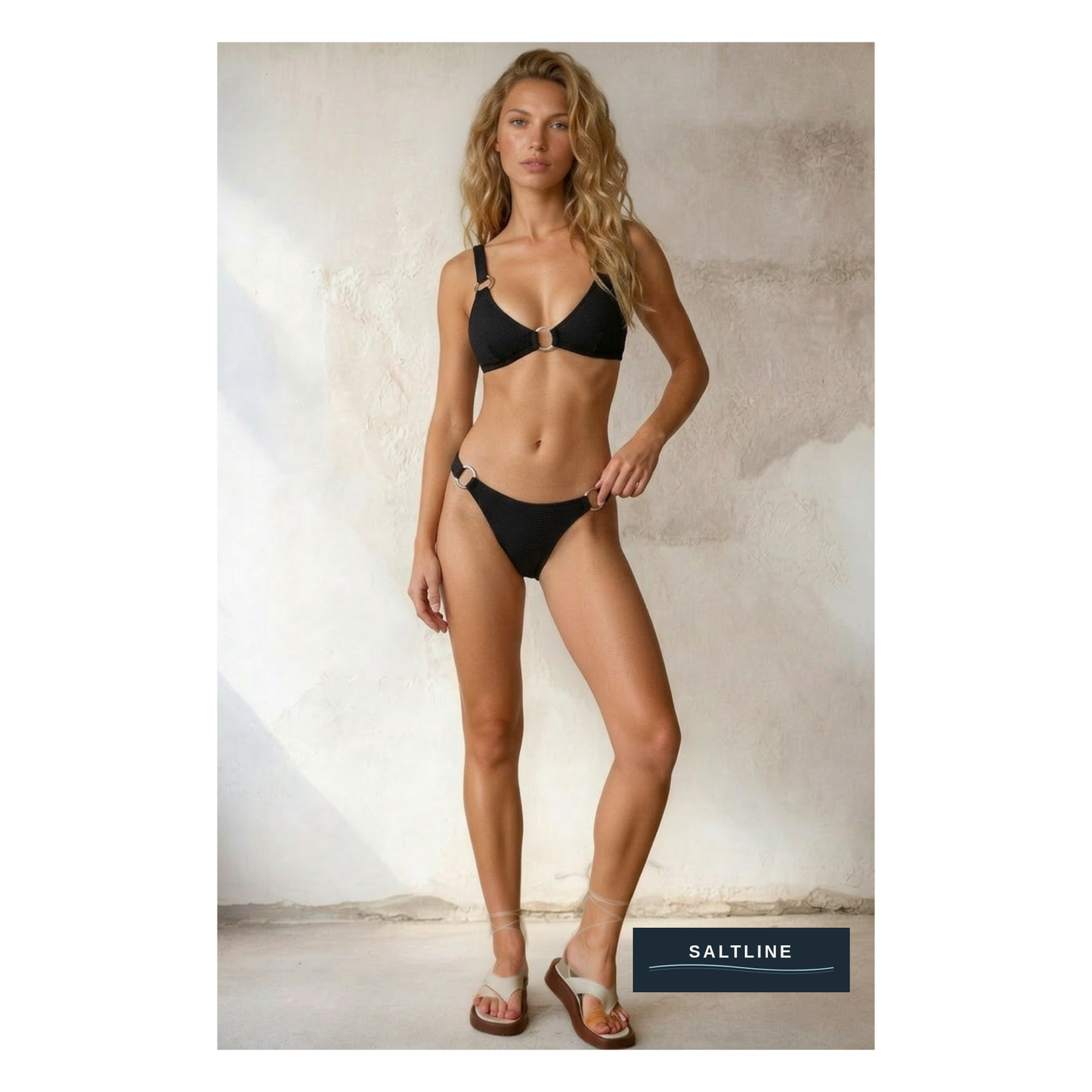 The Scarlett Set Black Bikini — Front View